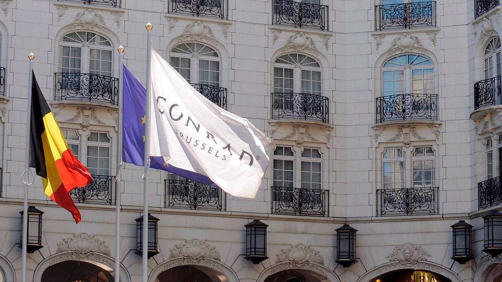 Prinsessat majoittuivat Hotelli Conradissa Brysselissä.