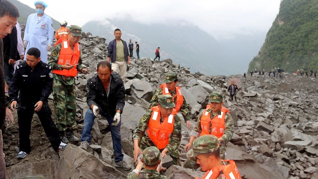 kiina maanvyöry xinmo