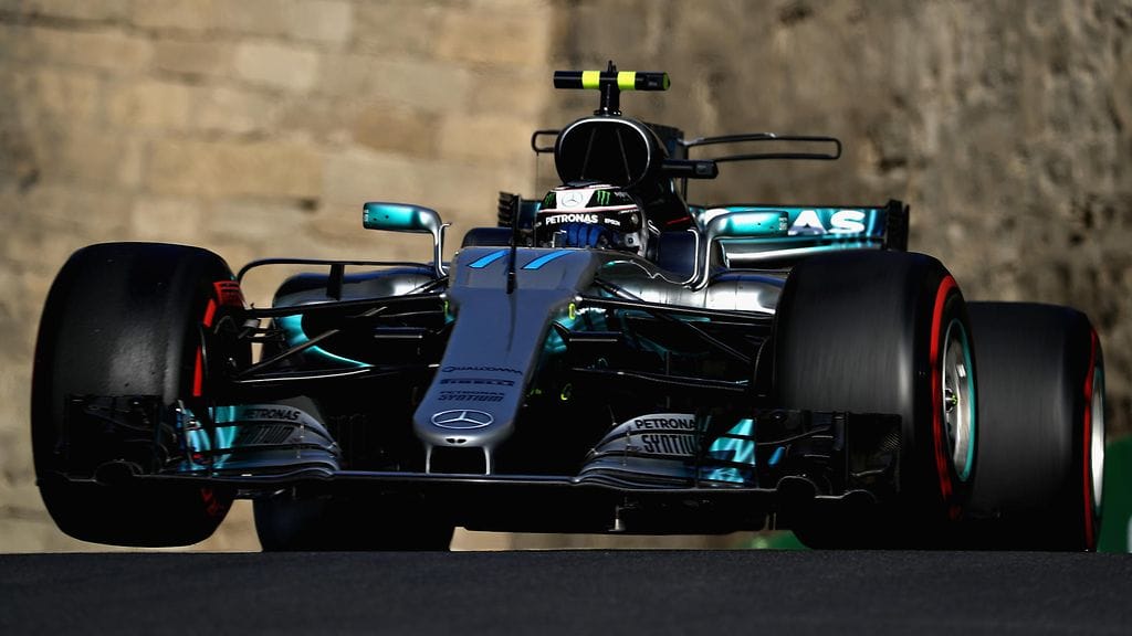 Valtteri Bottas Bakun F1-kisassa.