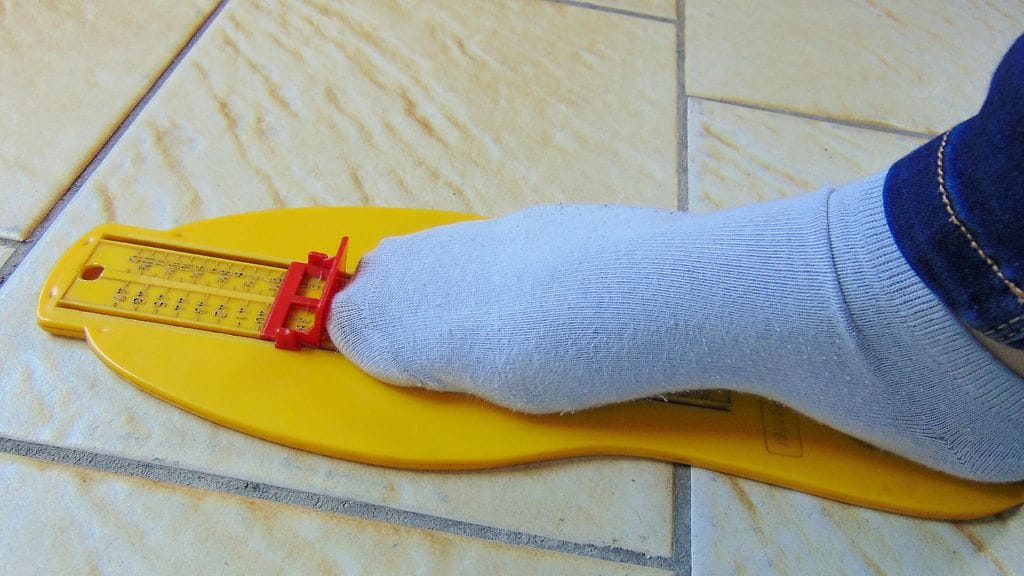 lapsi jalka pituus mitta