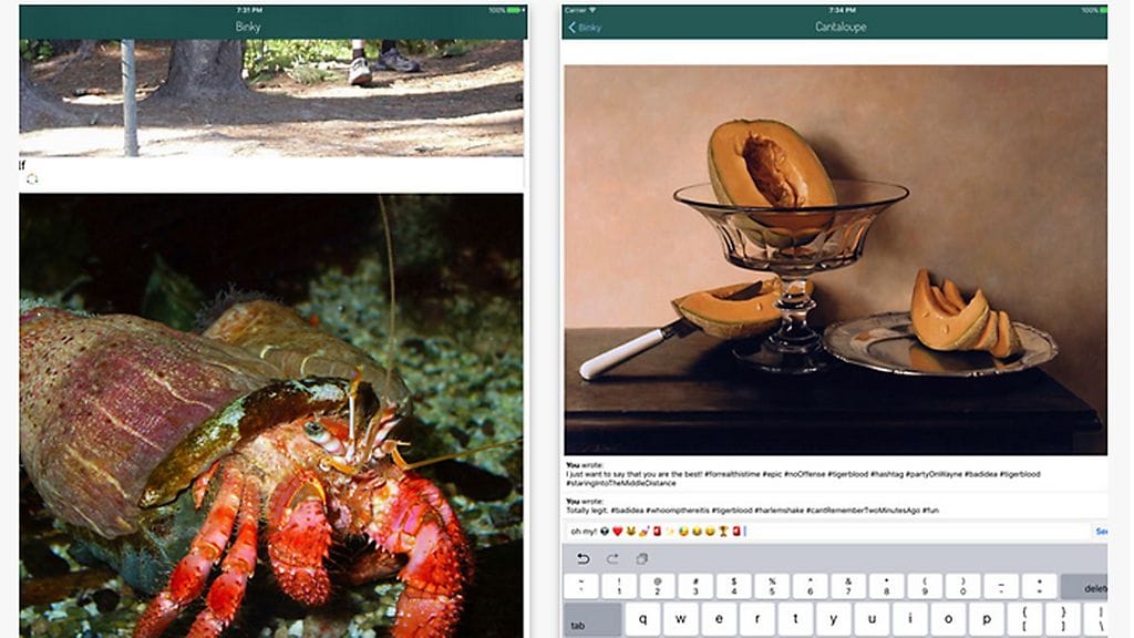 Binky on täynnä yhdentekeviä kuvia, joiden jakaminen ja tykkääminen eivät näy kenellekään.