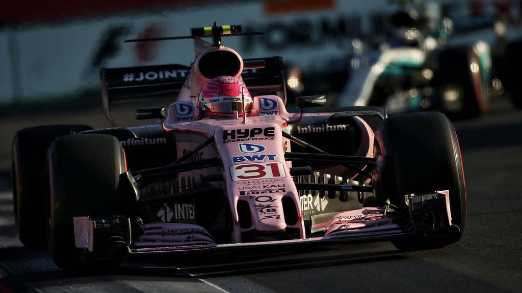 Esteban Ocon Force India -autossa.