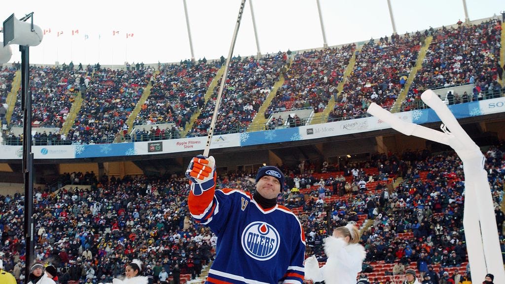 Esa Tikkanen Oilersin näytösottelussa vuonna 2003.