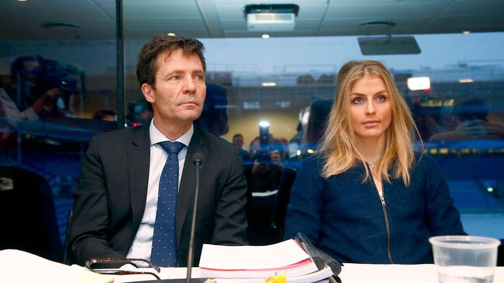 Therese Johaug kuultavana tämän vuoden helmikuussa.