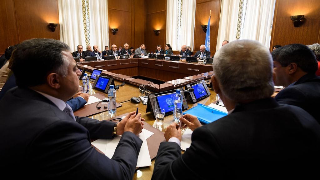 Syyrian rauhanneuvotteluita käytiin toukokuussa Genevessä.