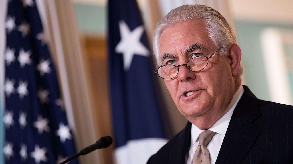 Yhdysvaltain ulkoministeri Rex Tillerson.