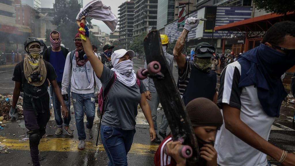 Venezuelassa mielenosoitukset ovat jatkuneet jo kuukausia.
