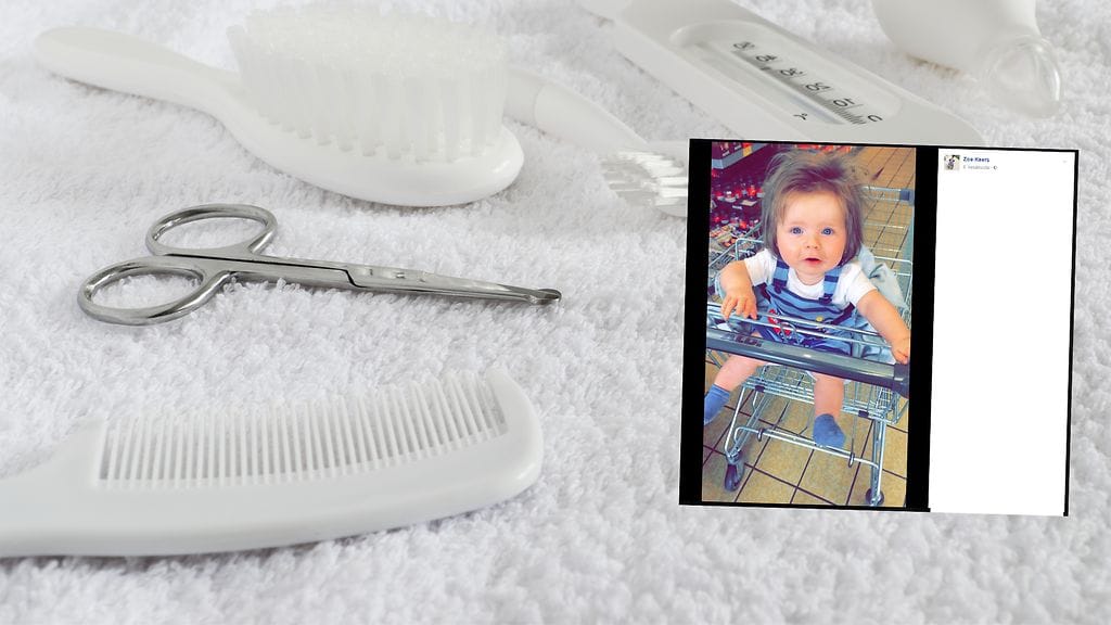 Pikkupojan poikekuksellisen tuuheat hiukset herättävät ihmisten huomion.