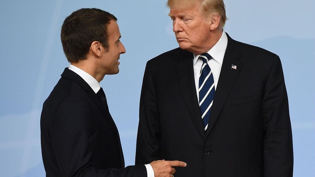 Donald Trump ja Emmanuel Macron.