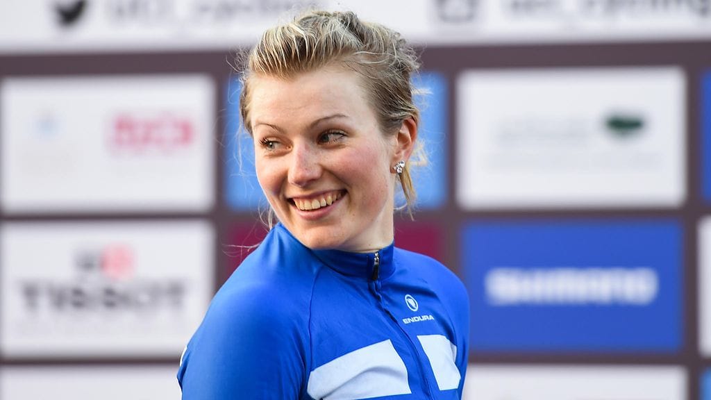 Lotta Lepistö MM-kisoissa viime lokakuussa.