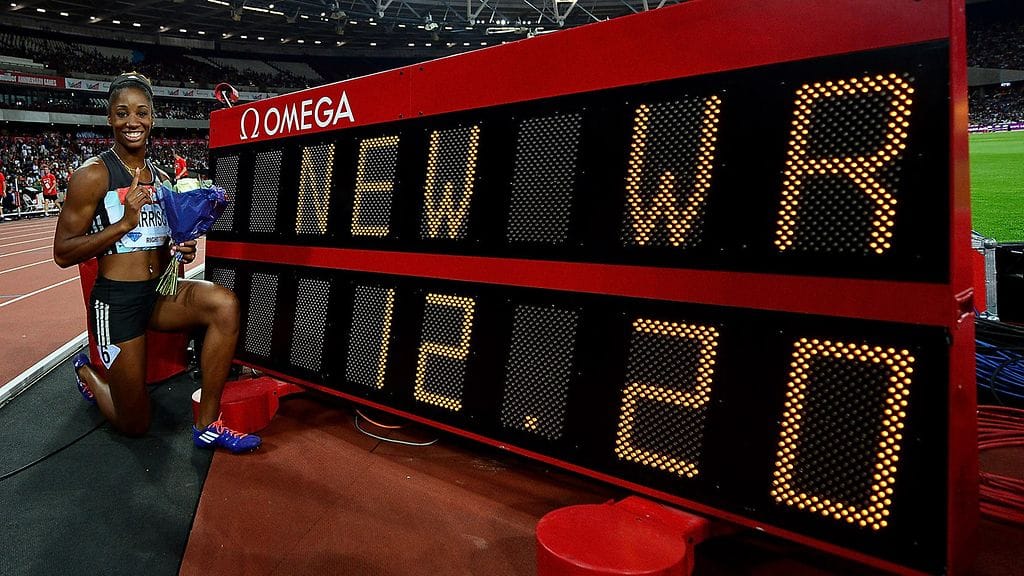 Kendra Harrisonilla on upeita muistoja Lontoosta vuoden takaa.