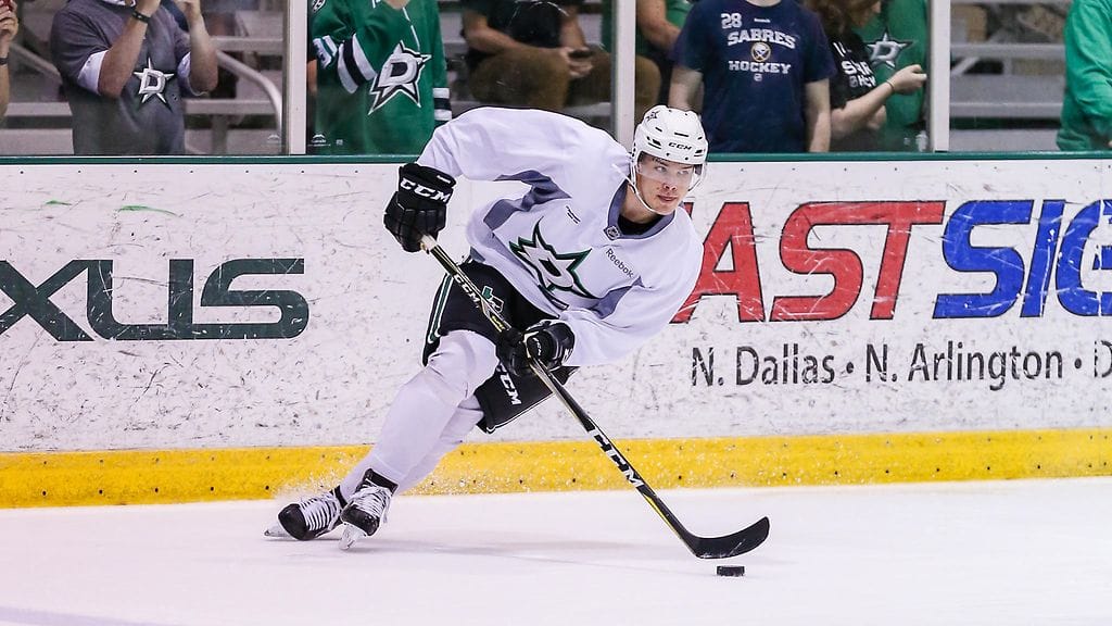 Miro Heiskanen Dallasin lupaavien pelaajien leirillä heinäkuussa