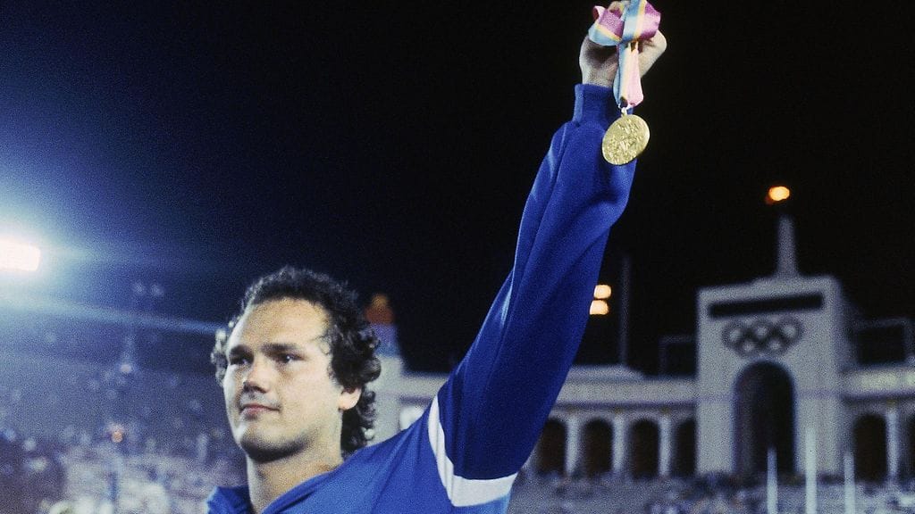 Arto Härkönen ja olympiakulta Los Angelesissa 1984