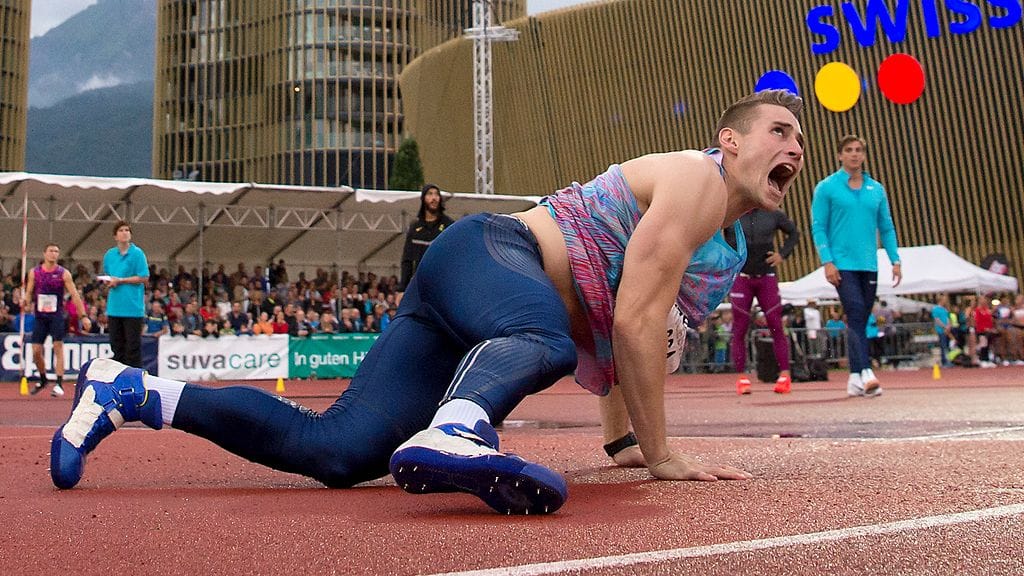 Johannes Vetter antoi kepille kyytiä Sveitsin Luzernissa.