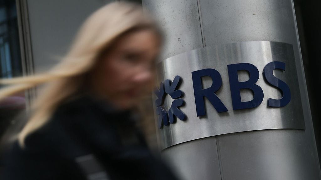 Royal Bank of Scotlandin konttori Lontoossa tämän vuoden helmikuussa.