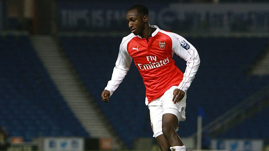 Glen Kamara Arsenalin paidassa vuonna 2015.