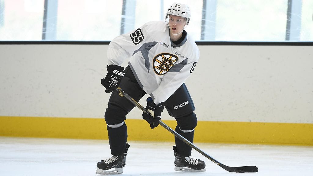 Urho Vaakanainen näyttäytyi jo Bruinsin nuorten leirillä.