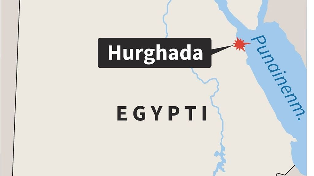 Hurghada on matkailukohde Punaisenmerern rannalla.
