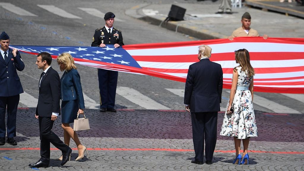 Donald Trump vierailulla Pariisissa 3.