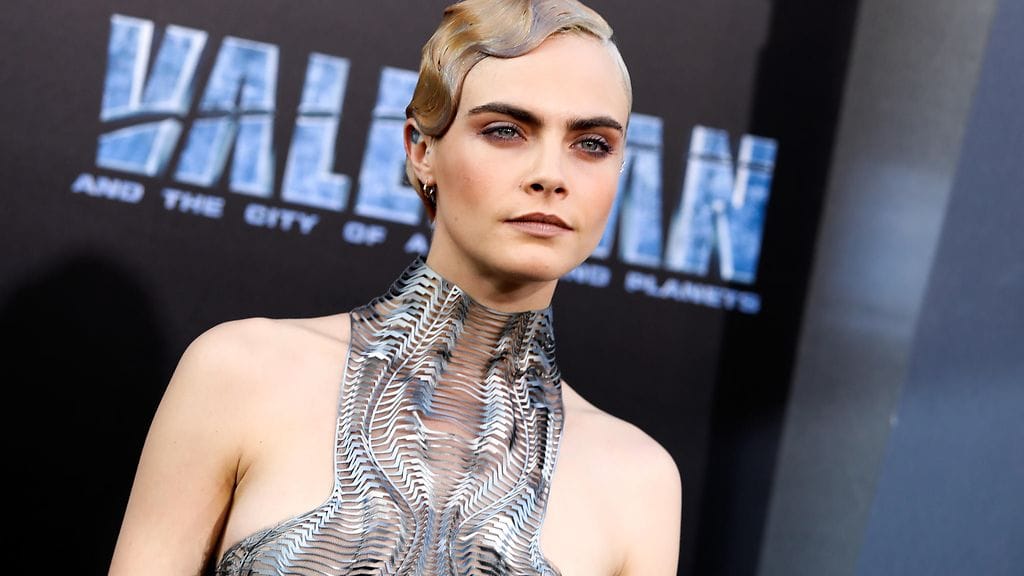 Cara Delevingne Valerian-elokuvan kutsuvierasnäytöksen punaisella matolla 17. heinäkuuta 2017.