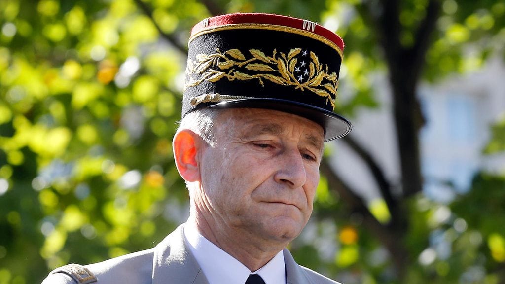 Ranskan armeijan päällikkö Pierre de Villiers Pariisissa 14. heinäkuuta 2017.