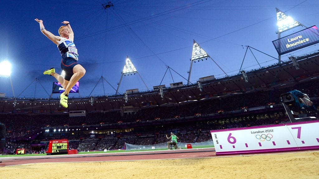 Greg Rutherford hyppäsi olympiakultaa Lontoossa kesällä 2012.