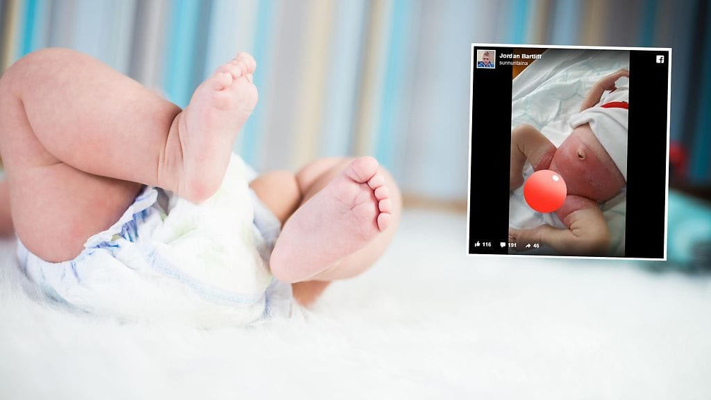 Uudesta paketista otettu vaippa sai aikaan vakavan näköistä jälkeä.