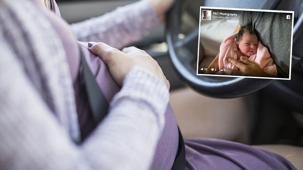 Emma-tyttö ei malttanut odottaa maailmaan pääsyä.