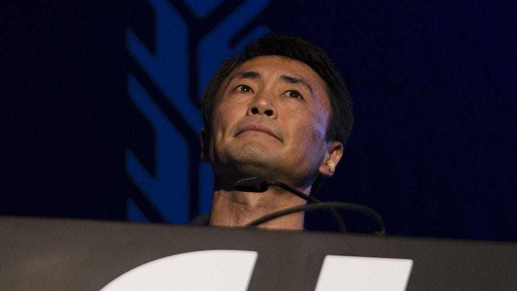 Japanilaisen Polyphony Digital -pelistudion toimitusjohtaja Kazunori Yamauchi.