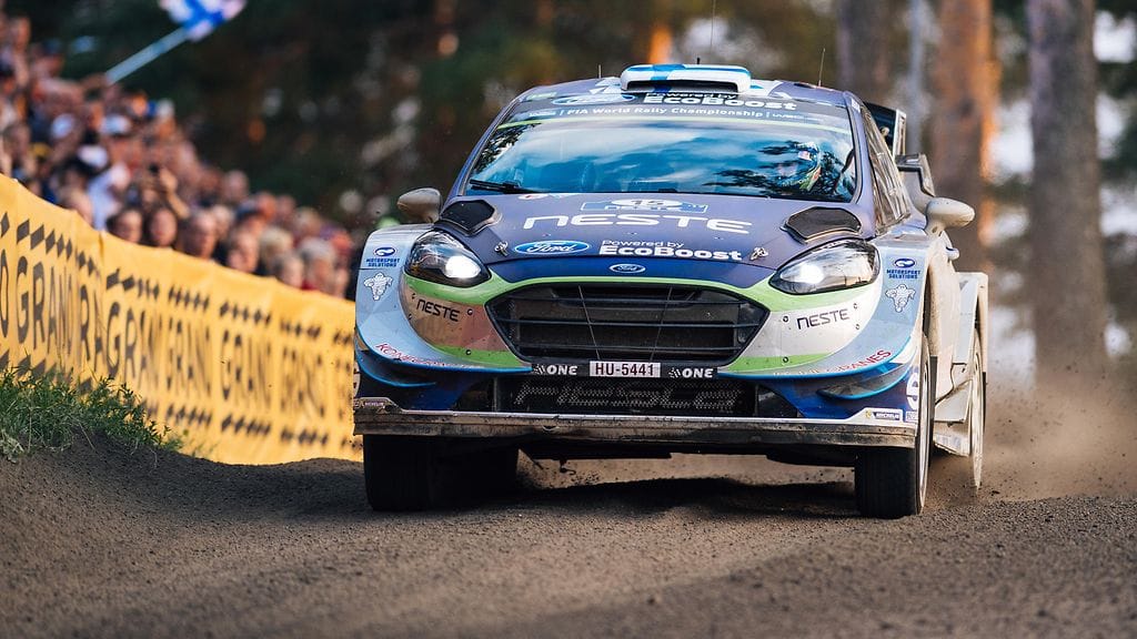 Teemu Suninen vauhdissa.