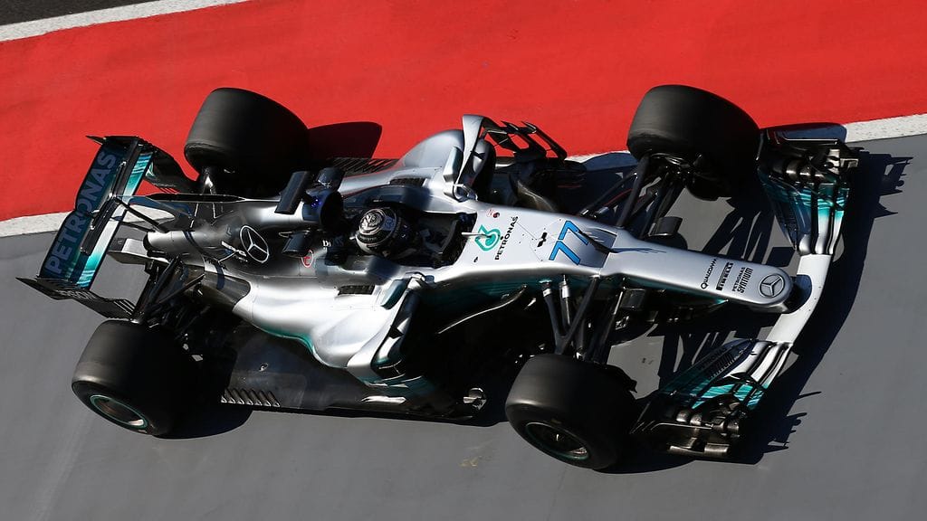 Valtteri Bottas Hungaroringin radalla tiistaina.