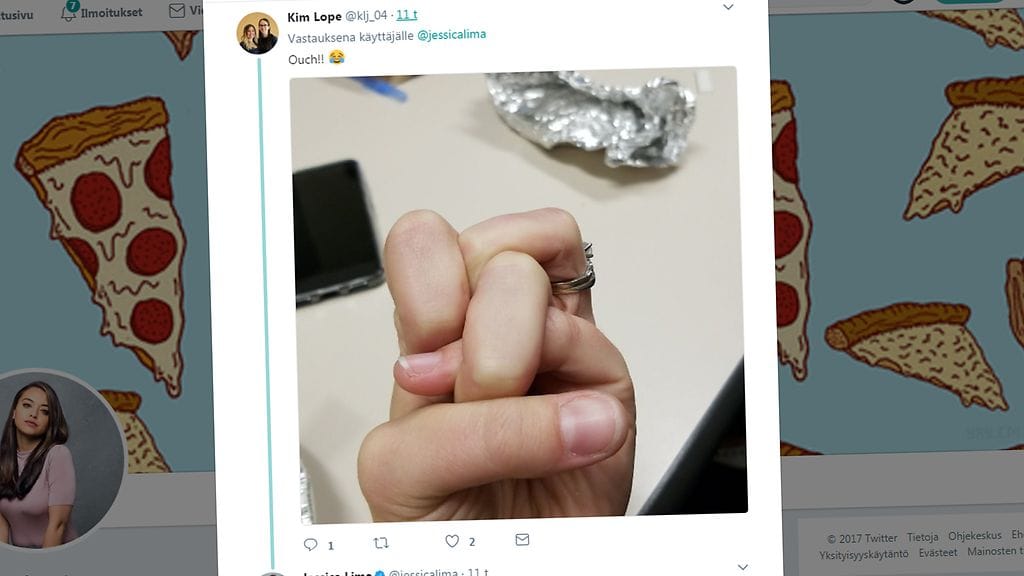 Kuvan lähde Twitter.