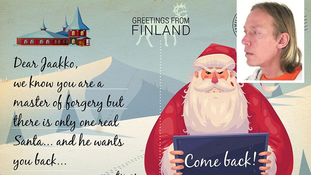 Myös suomalainen Jaakko pääsi Europolin kampanjan kohteeksi, ja hänelle lähetettiin oma postikortti.