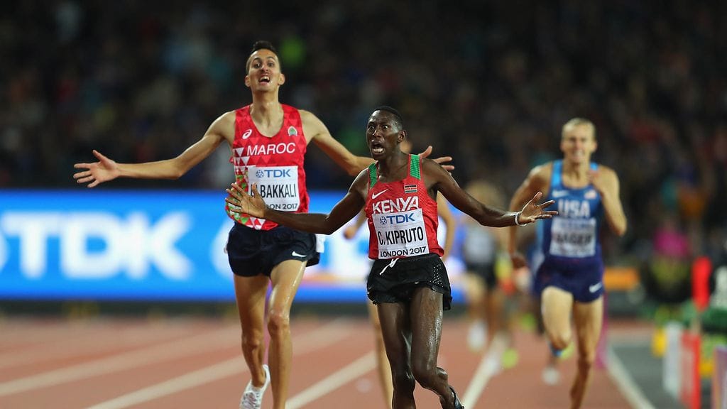 Conseslus Kipruto otti uransa ensimmäisen maailmanmestaruuden.