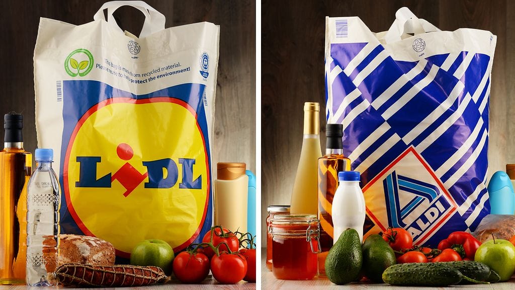 Sekä Lidl että Aldi ovat saksalaisia halpakauppaketjuja.