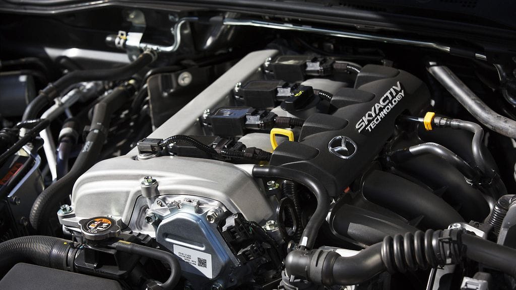 Mazda MX-5:n Skyactiv-moottori.