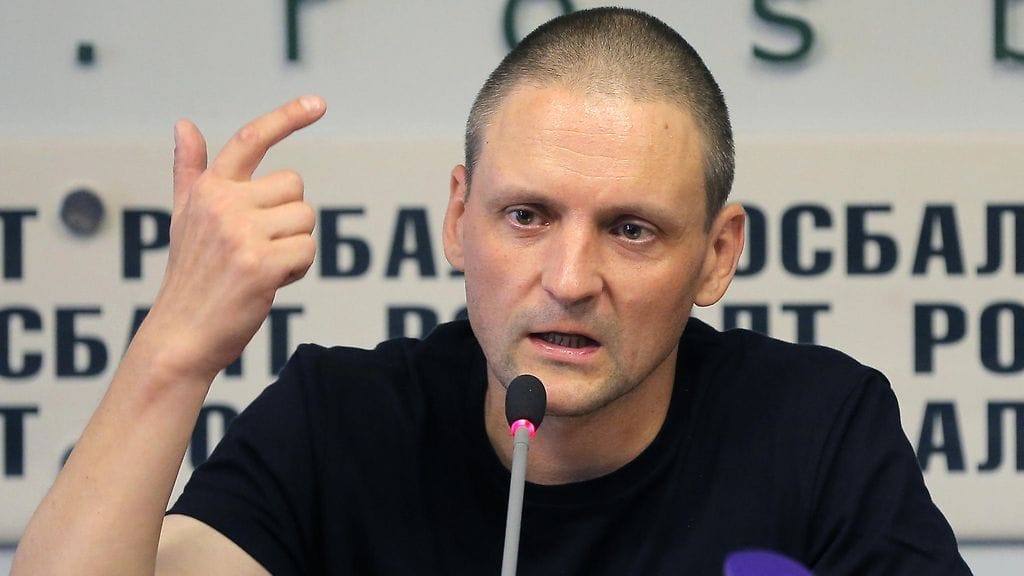 Sergei Udaltsov elokuussa 2017. Kuvituskuva.
