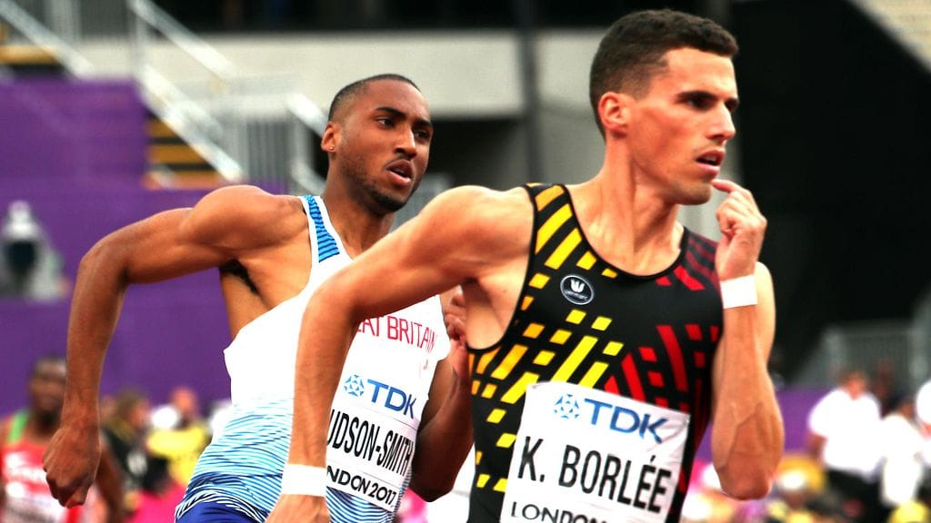 Kevin Borlée Lontoon MM-kisoissa.