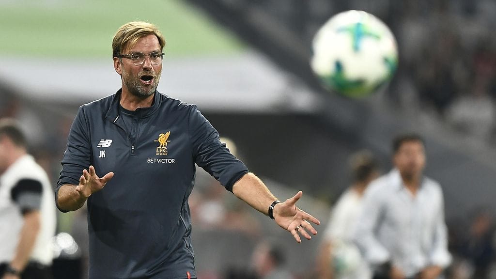 Liverpoolin päävalmentaja Jürgen Klopp.