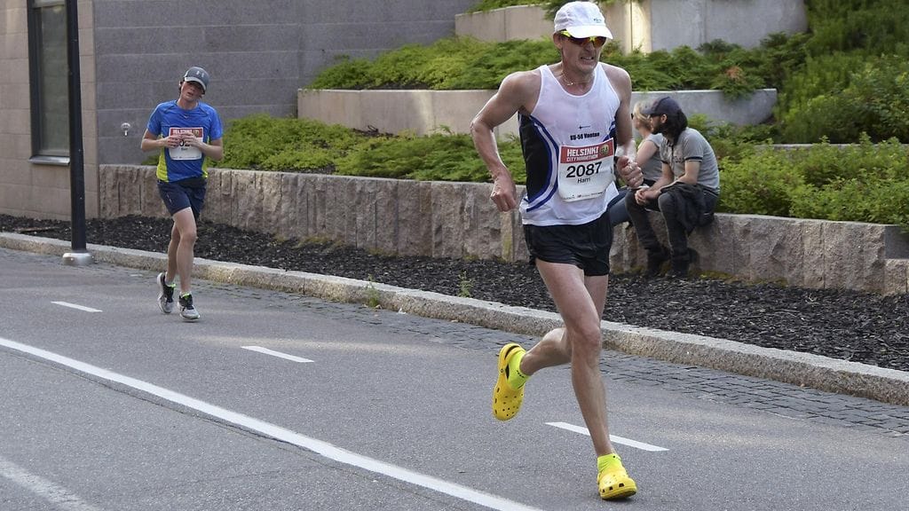 Vielä tässä vaiheessa keli suosi Helsinki City Marathonin juoksijoita.