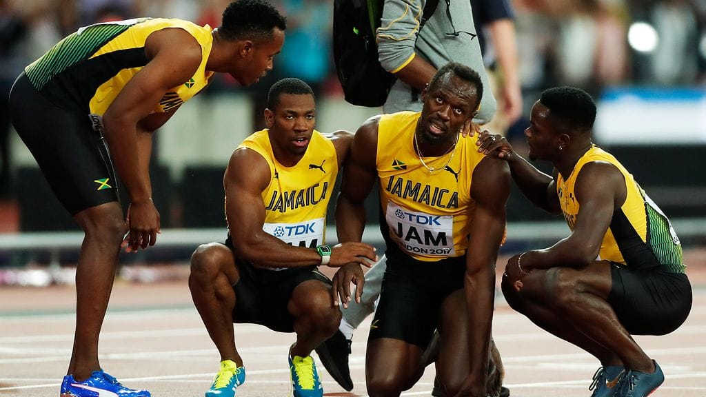 Usain Boltin loukkaantuminen oli kova takaisku koko Jamaikan joukkueelle.