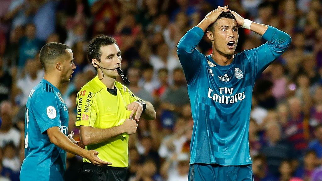 Cristiano Ronaldo ei ollut uskoa ulosajoaan.