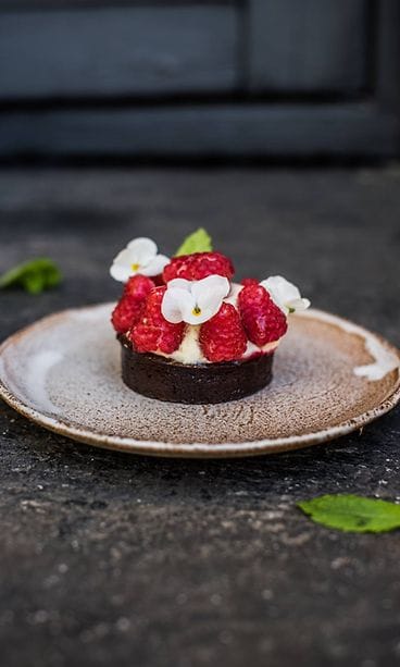 Cafe Postres Mascarpone-marjatartaletti