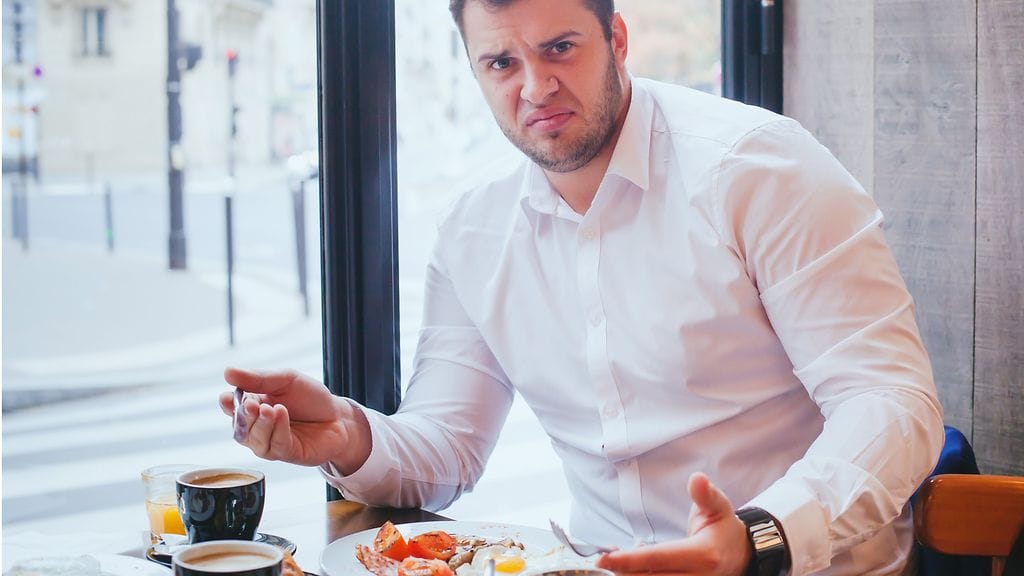 Huono ruoka takaa huonon kokemuksen