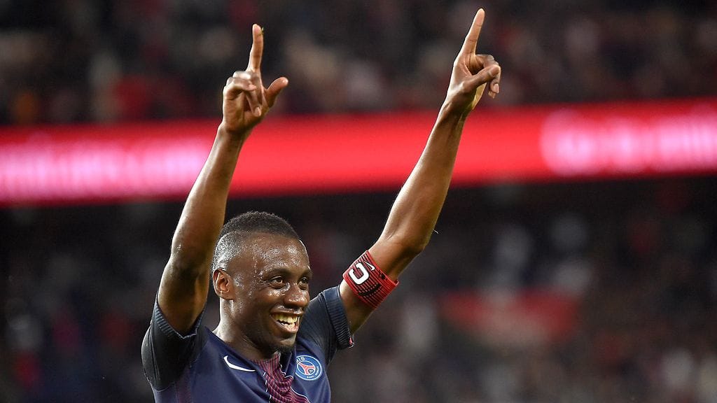 Blaise Matuidi PSG:n paidassa viime huhtikuussa.
