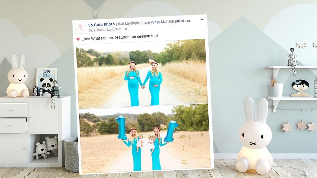 Siskokset synnyttivät tyttärensä samana päivänä viime elokuussa.