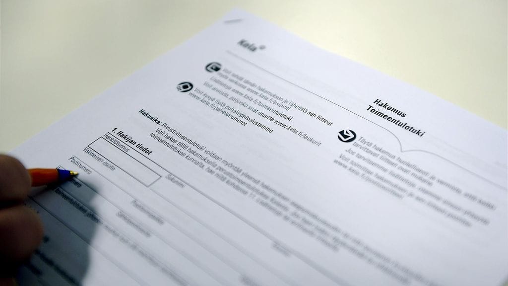 Haluttomuus osallistua tiputtaisi henkilön toimeentulotuen perusosan suuruiselle passiivituelle.