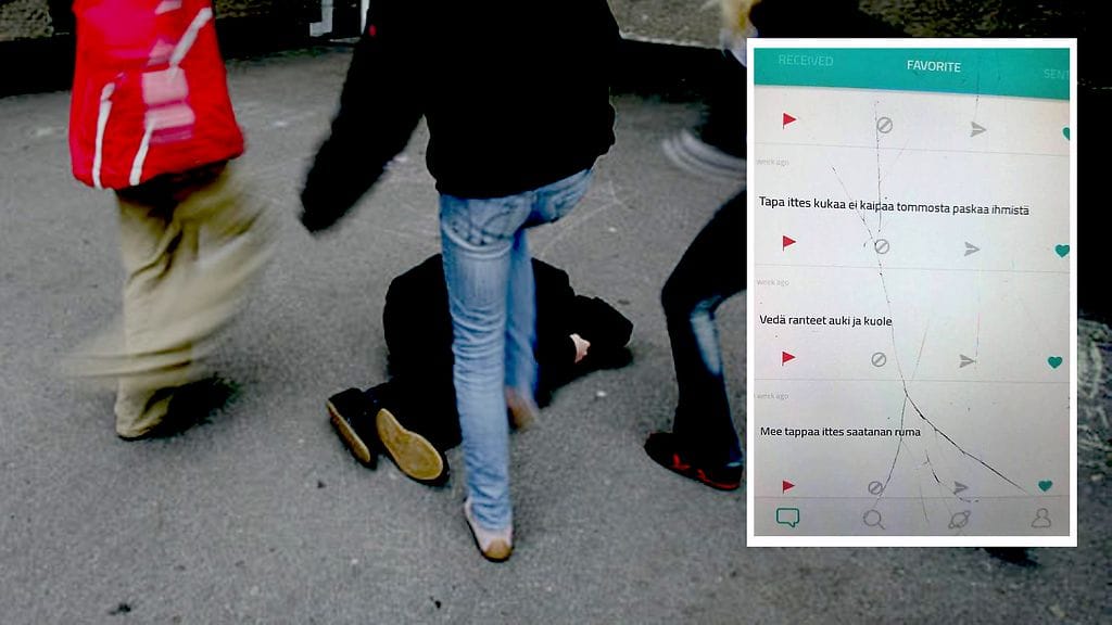 Eurajokelainen alakouluikäinen oppilas sai anonyymissä sovelluksessa viestejä, joissa kehotettiin häntä esimerkiksi tappamaan itsensä. Kuvan viestit eivät liity tapaukseen.