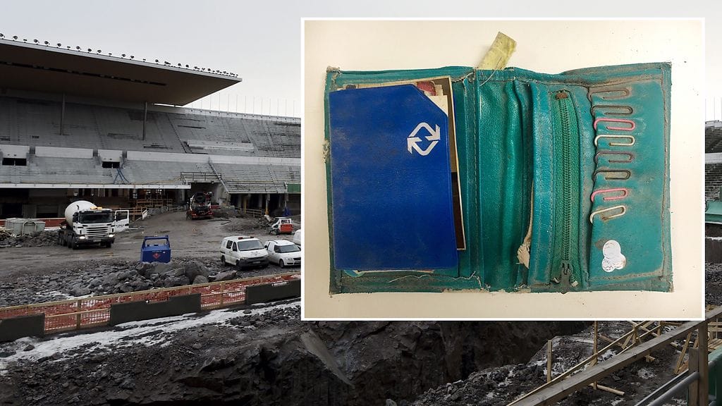 Kuva lompakosta on peräisin Olympiastadionin Twitter-tililtä.