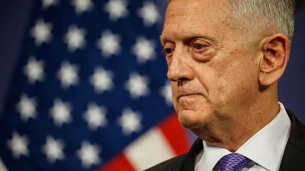 Yhdysvaltain puolustusministeri Jim Mattis.